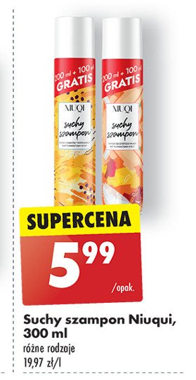 Suchy szampon mango Niuqi promocja