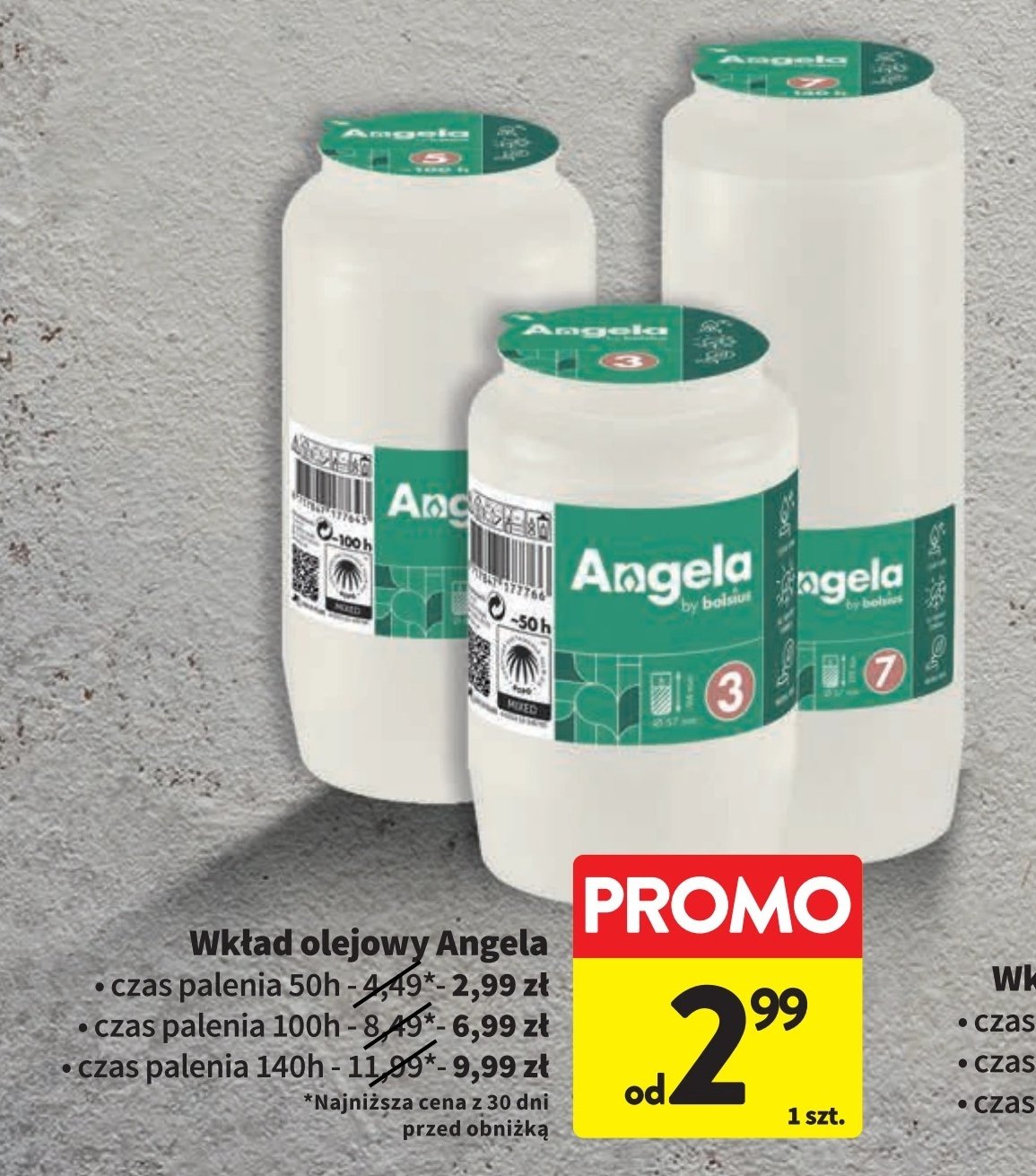 Wkład parafinowy 7 dni Angela promocja w Intermarche