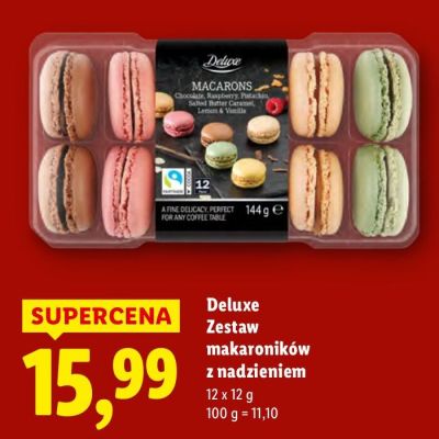 Zestaw makaroników z nadzieniem Deluxe promocja w Lidl