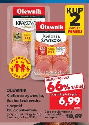 Kiełbasa  żywiecka Olewnik promocja w Kaufland
