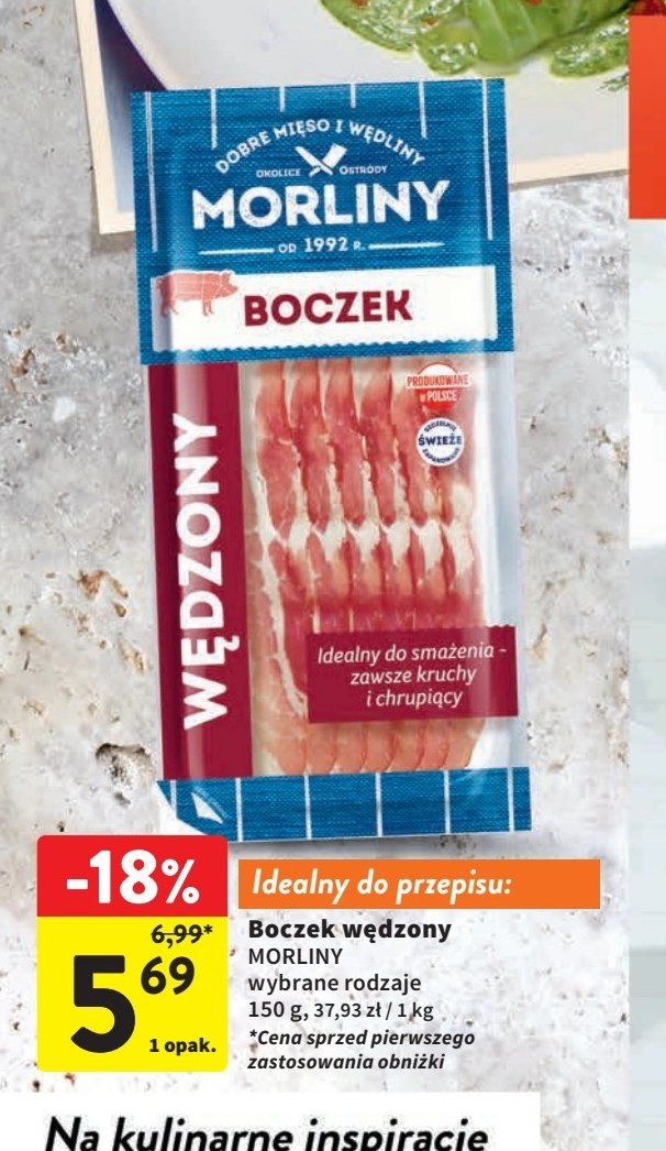 Boczek wędzony plastry Morliny promocja