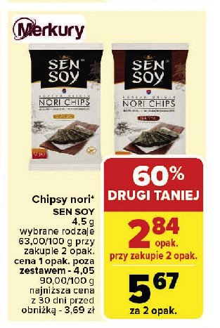 Chipsy nori original Sen soy promocja