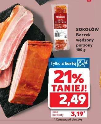 Boczek wędzony parzony promocja w Kaufland