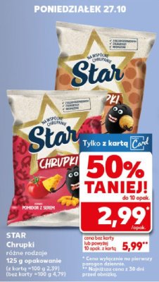 Chrupki różne rodzaje promocja w Kaufland
