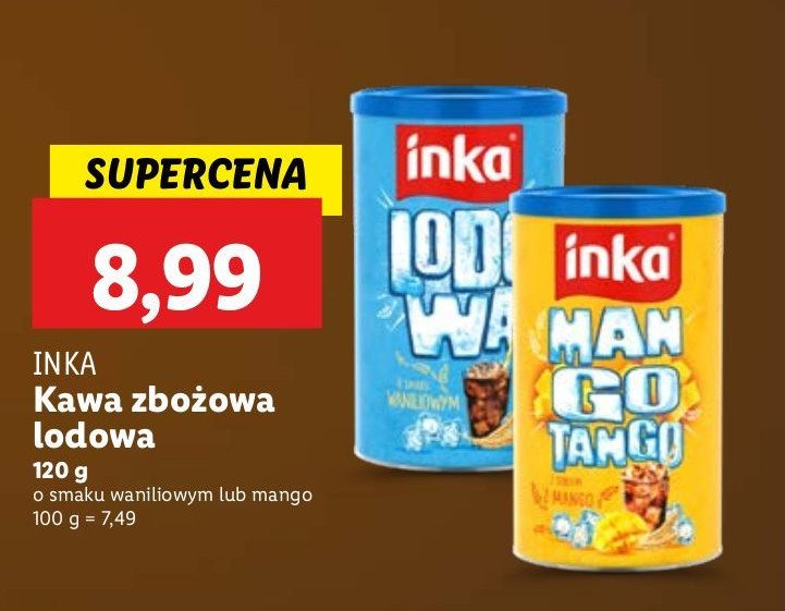 Kawa mango tango Inka dobra w swej naturze promocja w Lidl