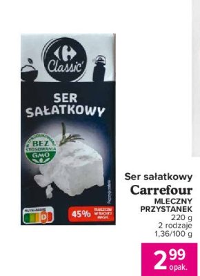 Ser sałatkowy Carrefour classic promocja
