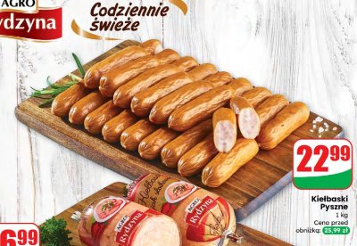 Kiełbaski Pyszne Agro Rydzyna promocja w Dino