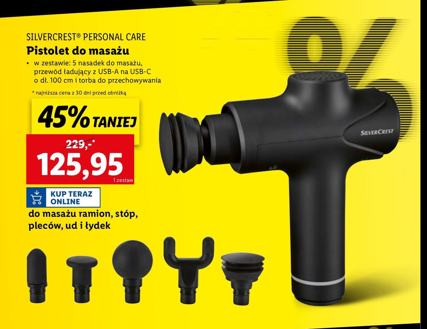 Pistolet do masażu 10 w Silvercrest promocja w Lidl