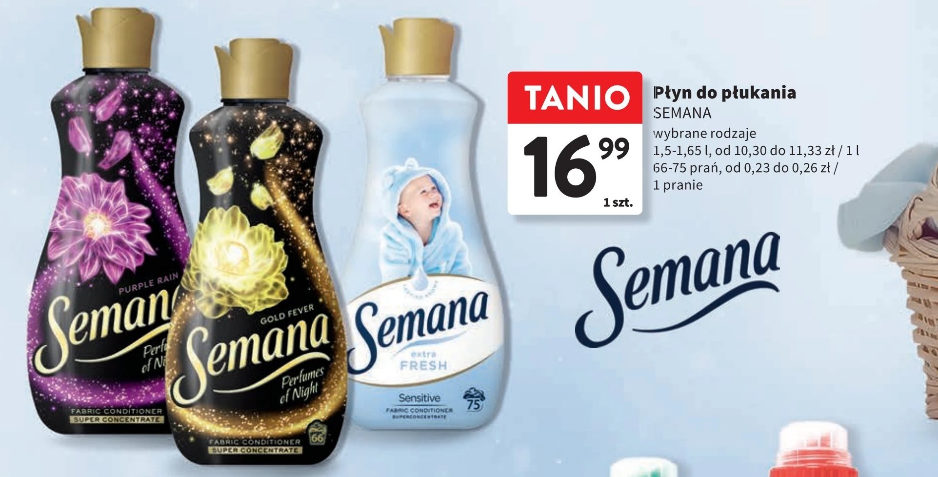 Płyn do płukania purple rain SEMANA promocja w Intermarche