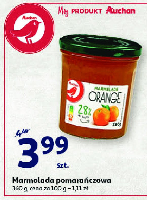 Marmolada pomarańczowa Auchan promocja