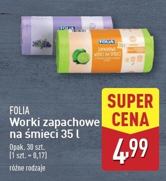 Worki na śmieci 35 l lawenda Folia promocja