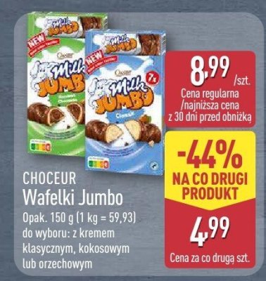 Wafelki Jumbo z kremem kokosowym promocja w Aldi