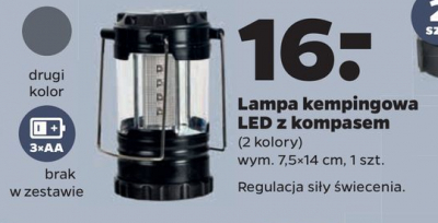 Lampa kempingowa led z kompasem 7.5 x 14 cm promocja