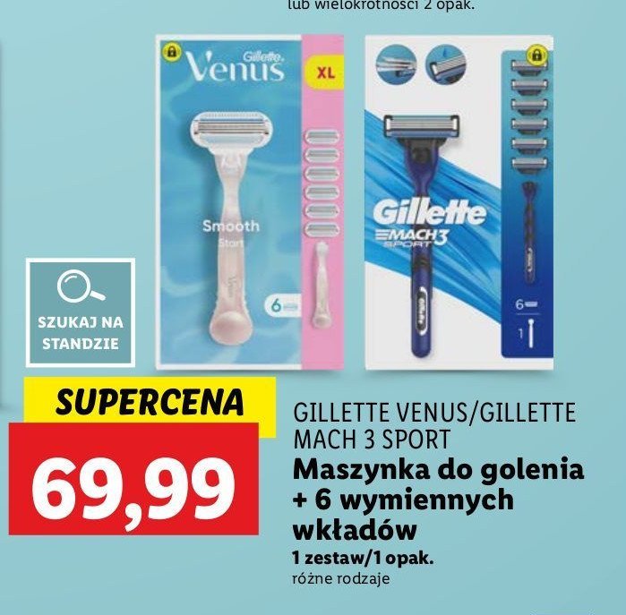 Maszynka do golenia + 6 wkładów Gillette venus smooth promocja