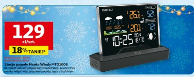 Stacja pogody Manta Windy MTO100B promocja w Auchan
