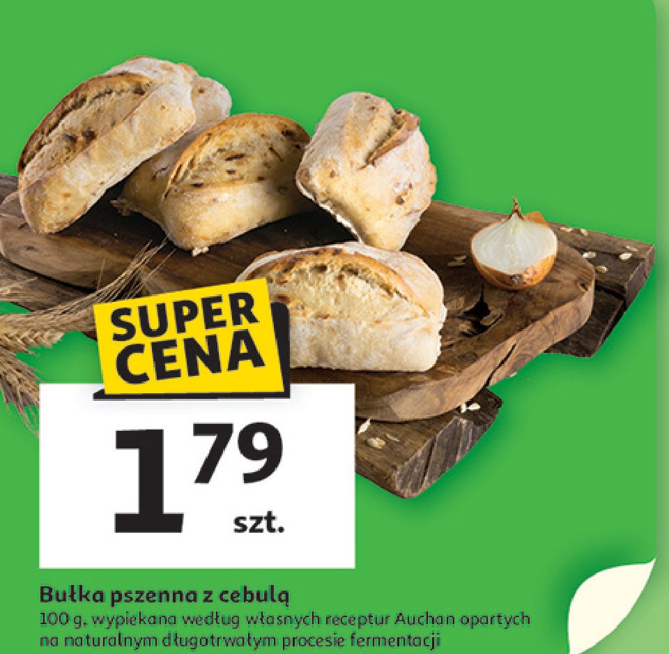 Bułka pszenna z cebulą promocja w Auchan