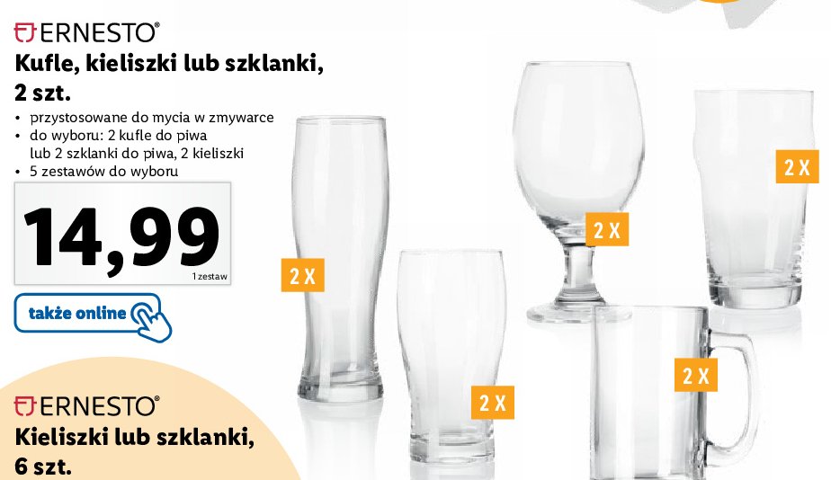Kieliszki Ernesto promocja