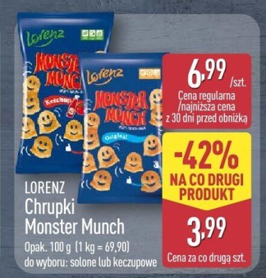 Chrupki Monster Munch LORENZ promocja w Aldi