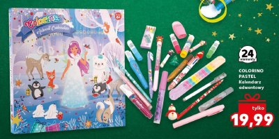 Kalendarz adwentowy COLORINO PASTEL promocja w Kaufland
