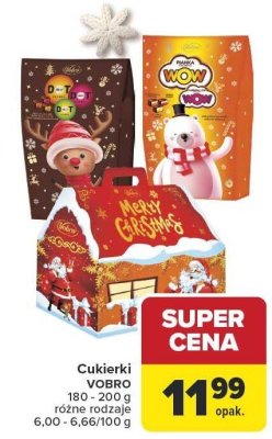 Cukierki VOBRO 180 - 200 g, różne rodzaje promocja w Carrefour