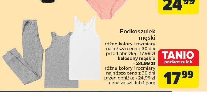 Podkoszulek męski promocja