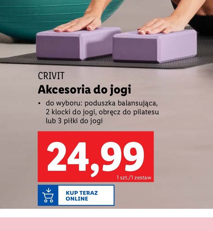 Klocki do yogi 23 x 15 x 7.5 cm Crivit promocja