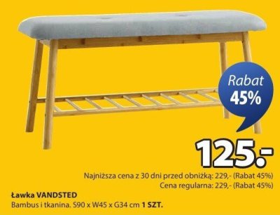 Ławka VANDSTED promocja w Jysk