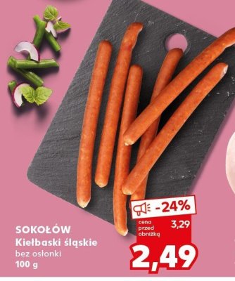 Kiełbaski śląskie bez osłonki promocja w Kaufland