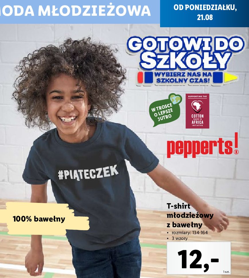 T-shirt młodzieżowy 134-164 Pepperts! promocja