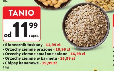 Orzechy ziemne smażone solone promocja w Intermarche