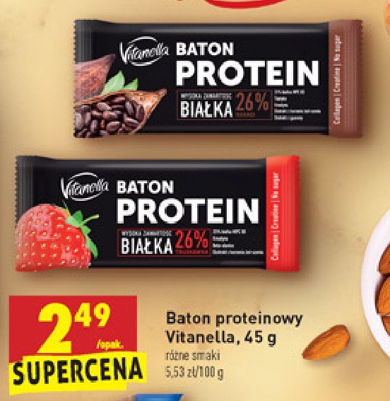 Baton proteinowy kakao Vitanella promocja