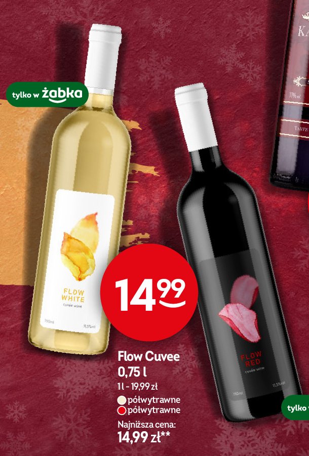 Wino Flow cuvee white promocja