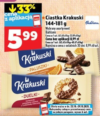 Ciastka Krakuski 144-181 g promocja w TOPAZ