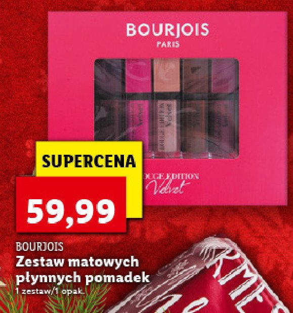 Zestaw płynnych pomadek Bourjois rouge edition velvet promocja