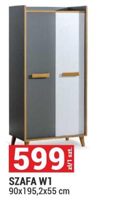 Szafa SZAFA W1 90x195,2x55 cm promocja w Merkury Market