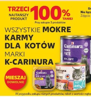 Mokre karmy dla kotów wszystkie rodzaje promocja w Kaufland