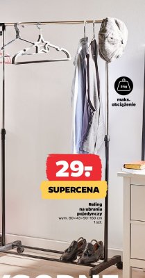 Reling na ubrania pojedynczy promocja w Netto