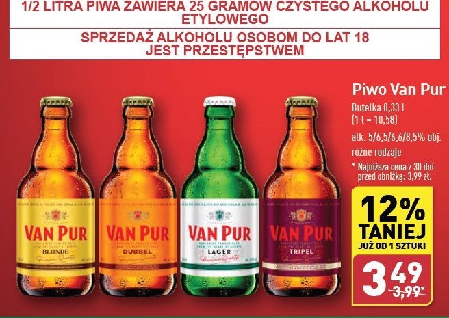 Piwo Van pur dubbel promocja