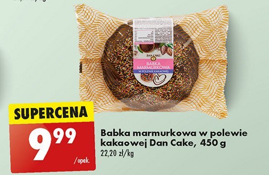 Babka marmurkowa w polewie czekoladowej Dan cake promocja