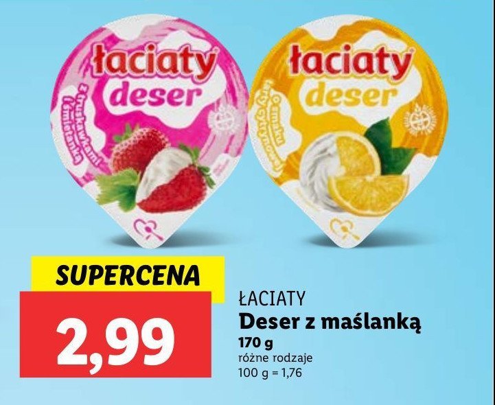 Deser o smaku tarty cytrynowej Łaciaty promocja