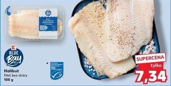 Halibut filet bez skóry K-classic blue bay promocja