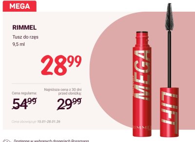 Tusz do rzęs promocja w Rossmann