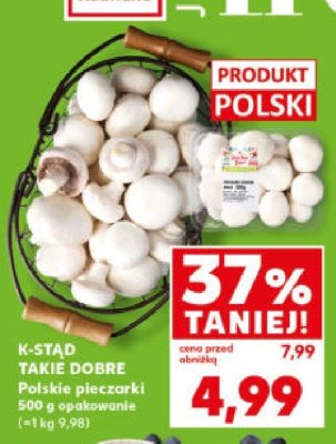 Pieczarki polskie 500 g promocja w Kaufland
