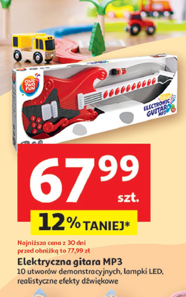 Gitara elektryczna mp3 One two fun promocja w Auchan