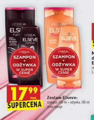Zestaw dream long: szampon 400 ml + odżywka 200 ml L'oreal elseve zestaw promocja