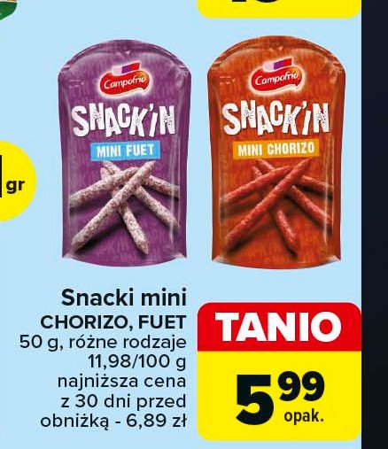 Mini chorizo Campofrio promocja