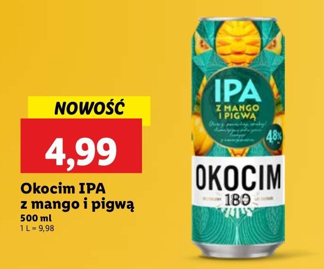 Piwo Okocim ipa mango z pigwą promocja