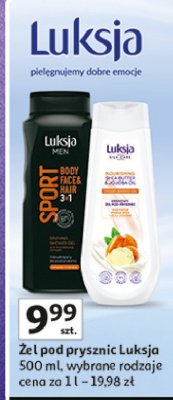 Żel pod prysznic masło shea i olejek jojoba Luksja silk care promocja