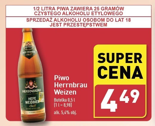 Piwo Herrnbrau weizen promocja