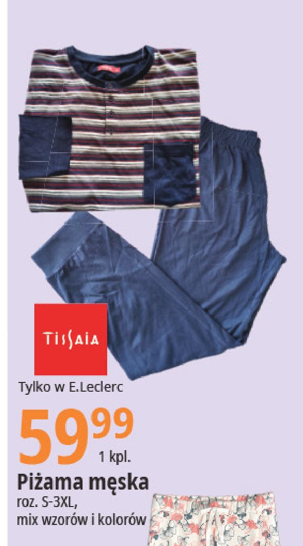 Piżama męska s-3xl Tissaia promocja